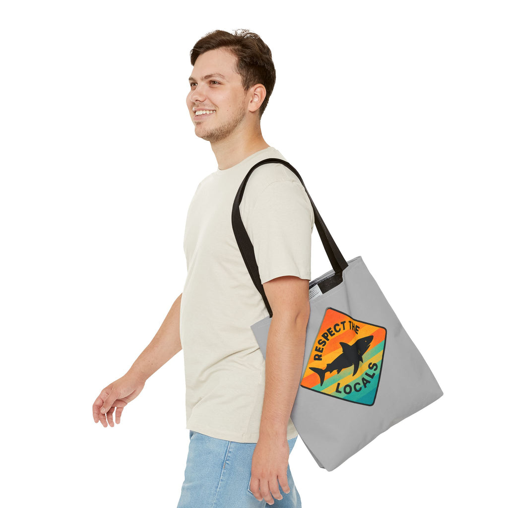 Respect the Locals Tote – Shark Edition