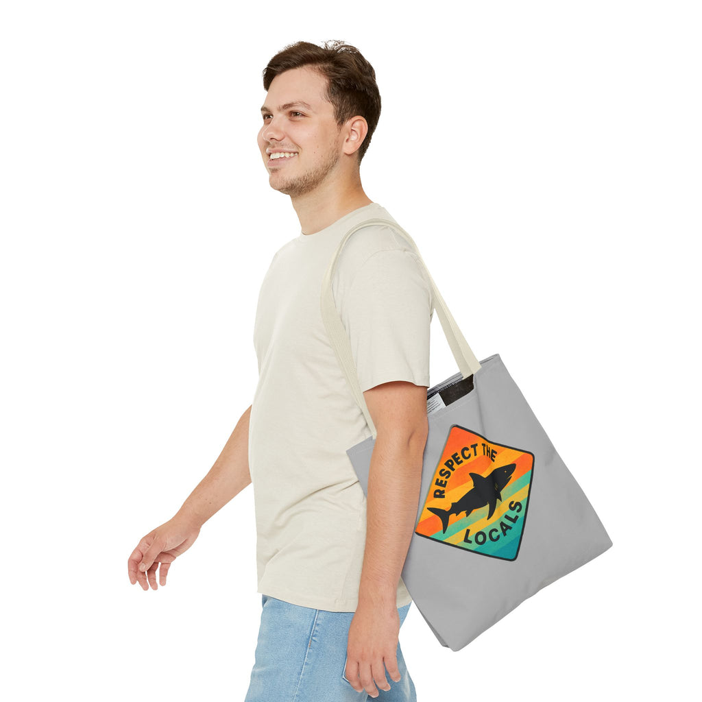 Respect the Locals Tote – Shark Edition
