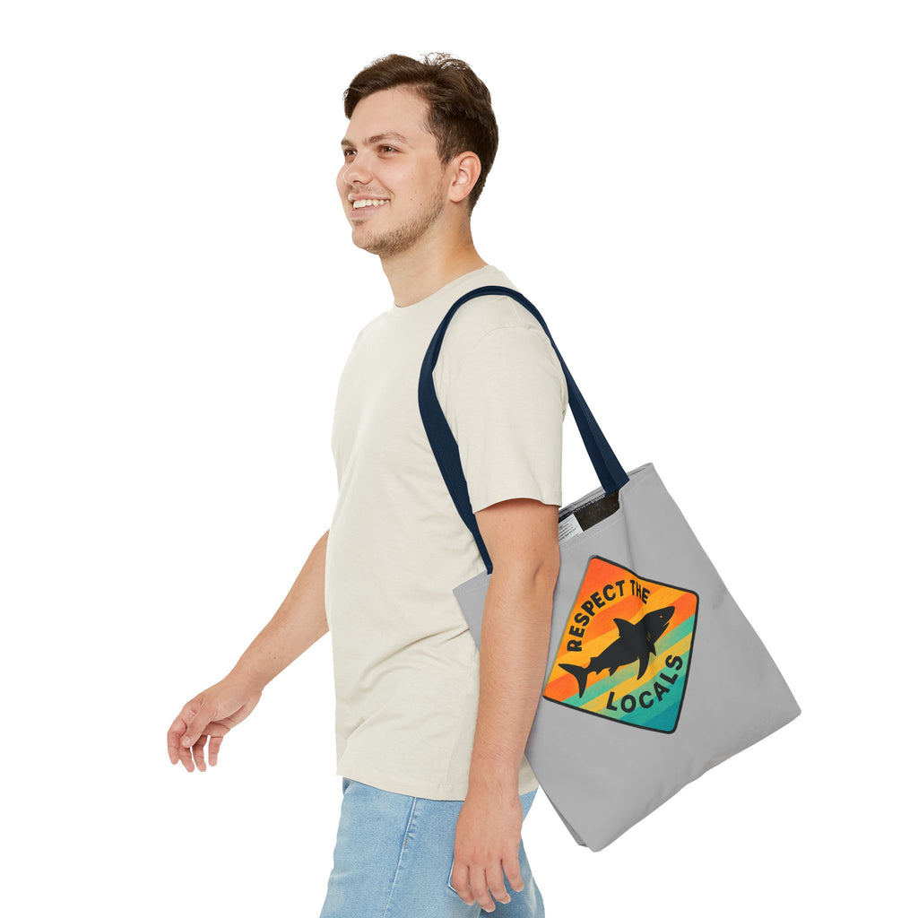 Respect the Locals Tote – Shark Edition