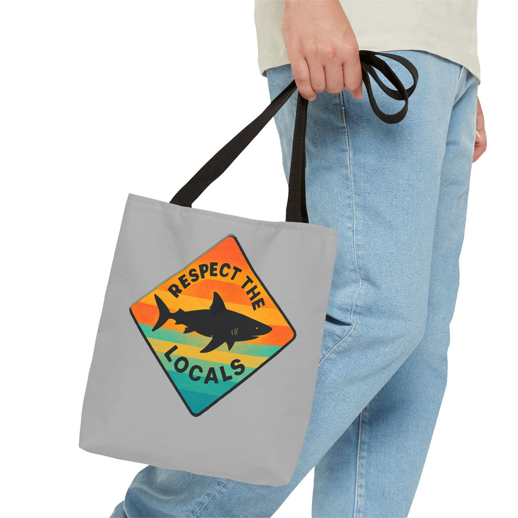 Respect the Locals Tote – Shark Edition